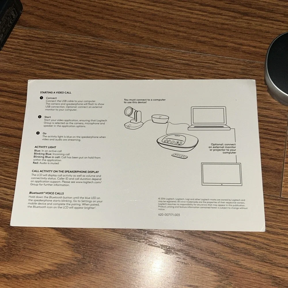 Logitech GROUP Video Conferencing System Hub & Camera V-U0036/V-U0032